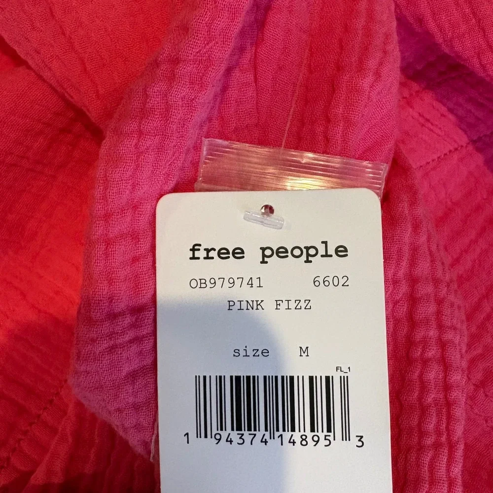 Free People We The Free Summer Daydream Gauze Tunic Button Up Top M Resort